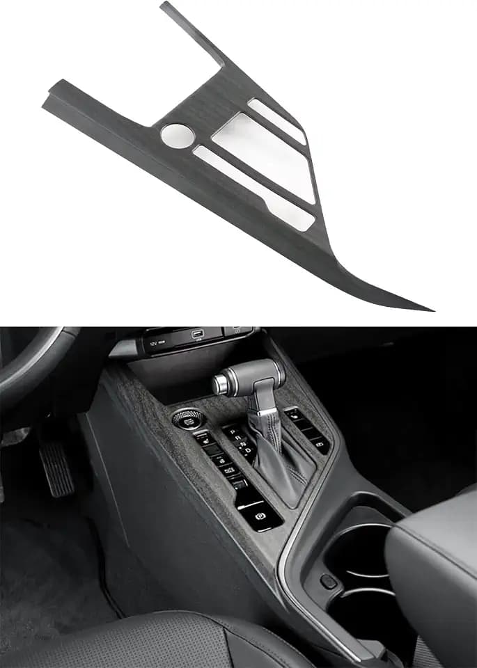 Kadore for 2023-2026 Kia NIRO Shift Lever Panel Trim Cover, Wood Grain
