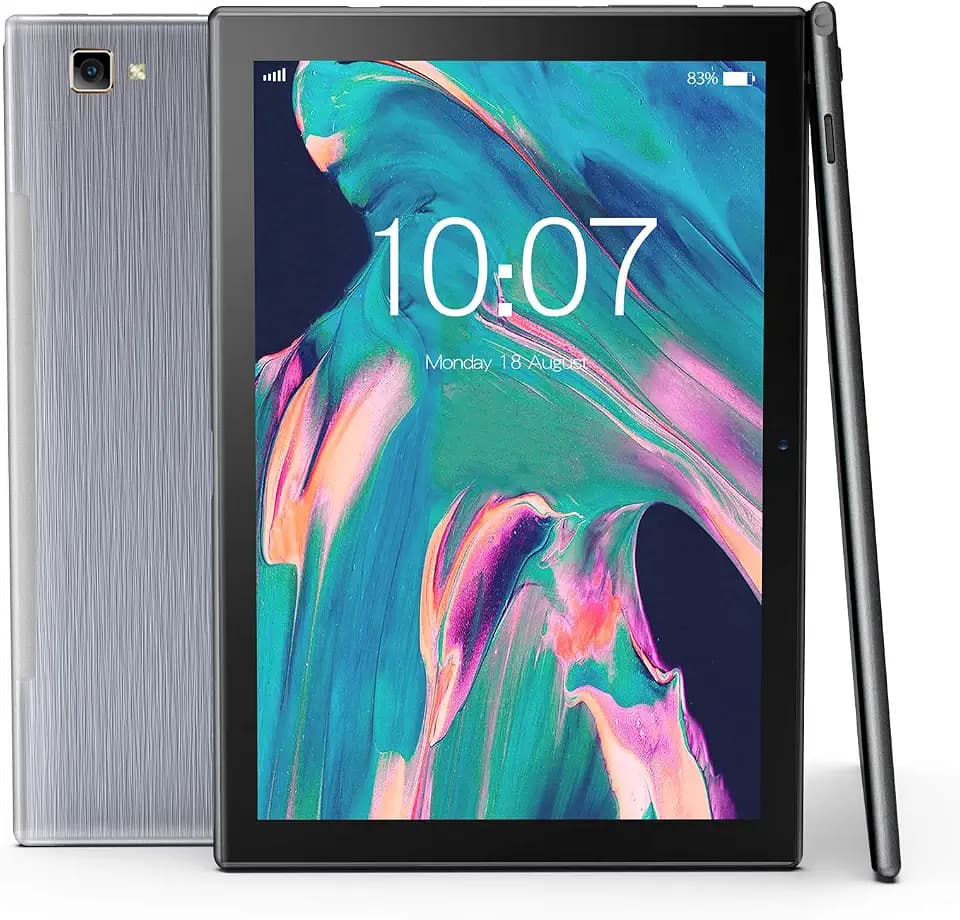 Tablet Android 10 inch,3GB RAM+32GB ROM, 512GB Expandable, Quad-Core,1280x800 IPS HD Touchscreen, 5.0MP + 8.0MP Dual Camera, WiFi, Bluetooth,6000mAh Battery,Stable Tablet