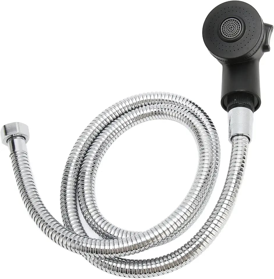Shampoo Bowl Sprayer Head and Hose Set, 2 Gang Anti Splash, Salon & Spa