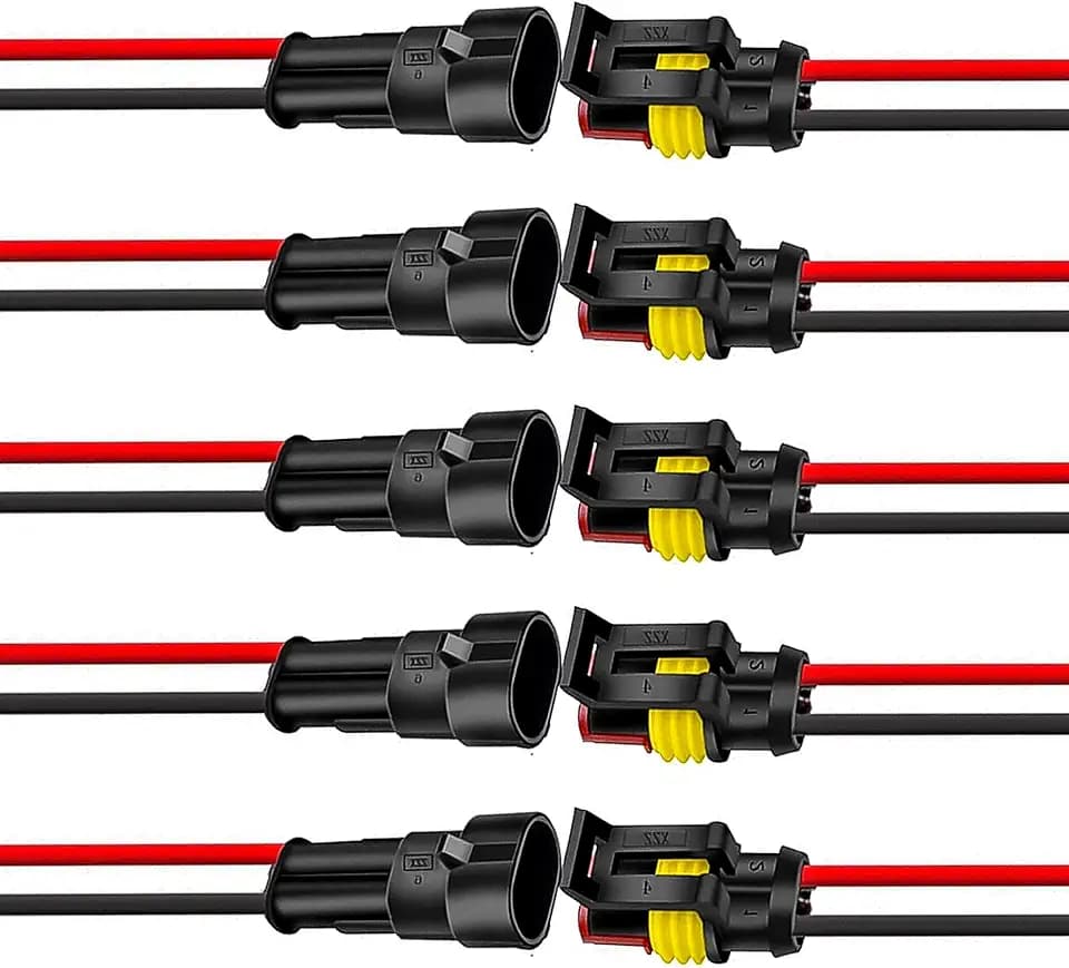 2Pin Steckverbinder Stecker Polig Kabel Wasserdicht Kabelverbinder Für Auto