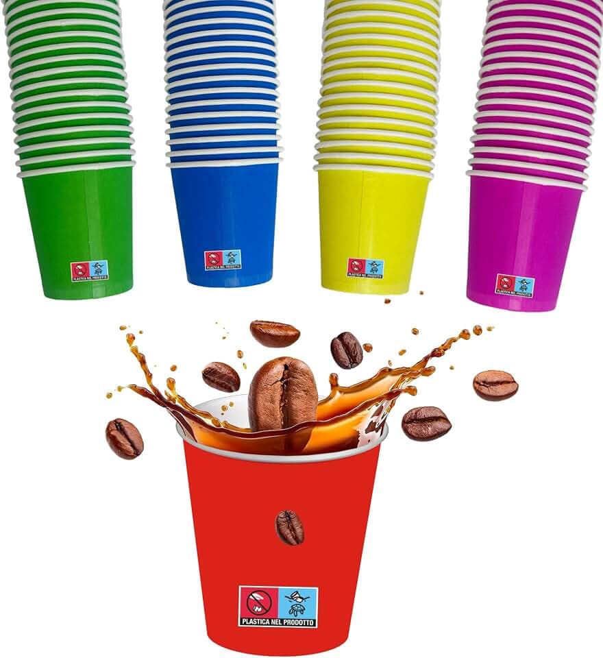 SWEEPING, 1000 Einweg-Kaffeetassen aus Papier, 75 ml