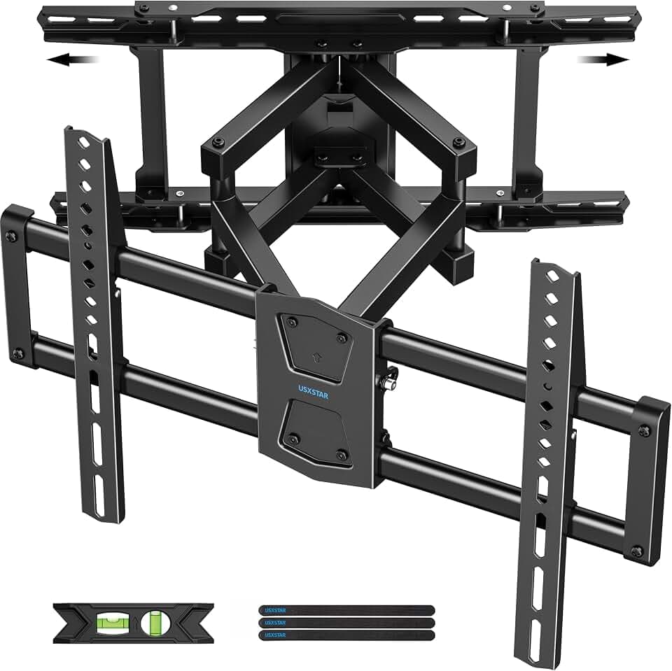 USX STAR Full Motion TV Wall Mount 24 inch Stud for 65 70 75 85 86 Inch TVs