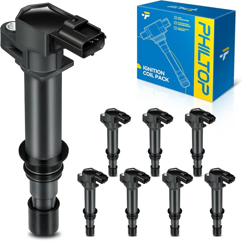 PHILTOP 8 Pack Ignition Coils UF270 Fit for Ram 1500 Liberty Grand Cherokee