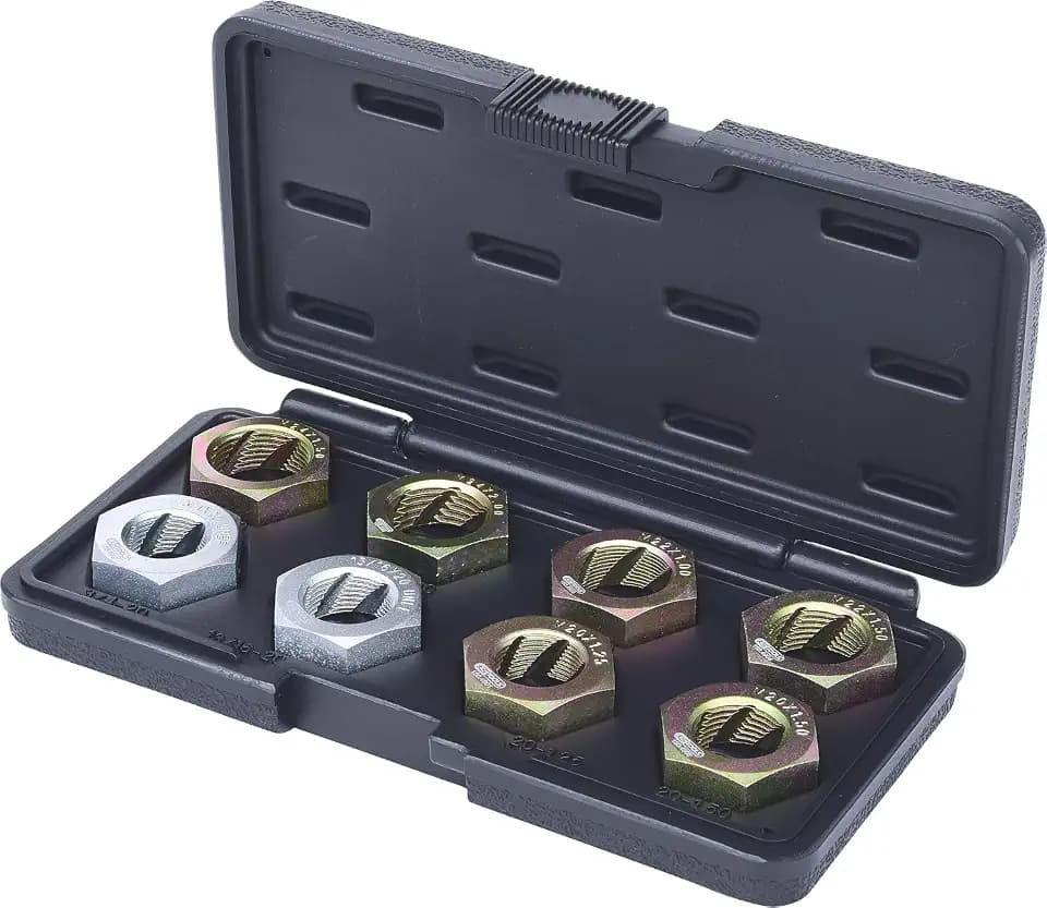 KS Tools 150.4900 Antriebswellen-Gewindereparatur-Satz, 8-tlg.