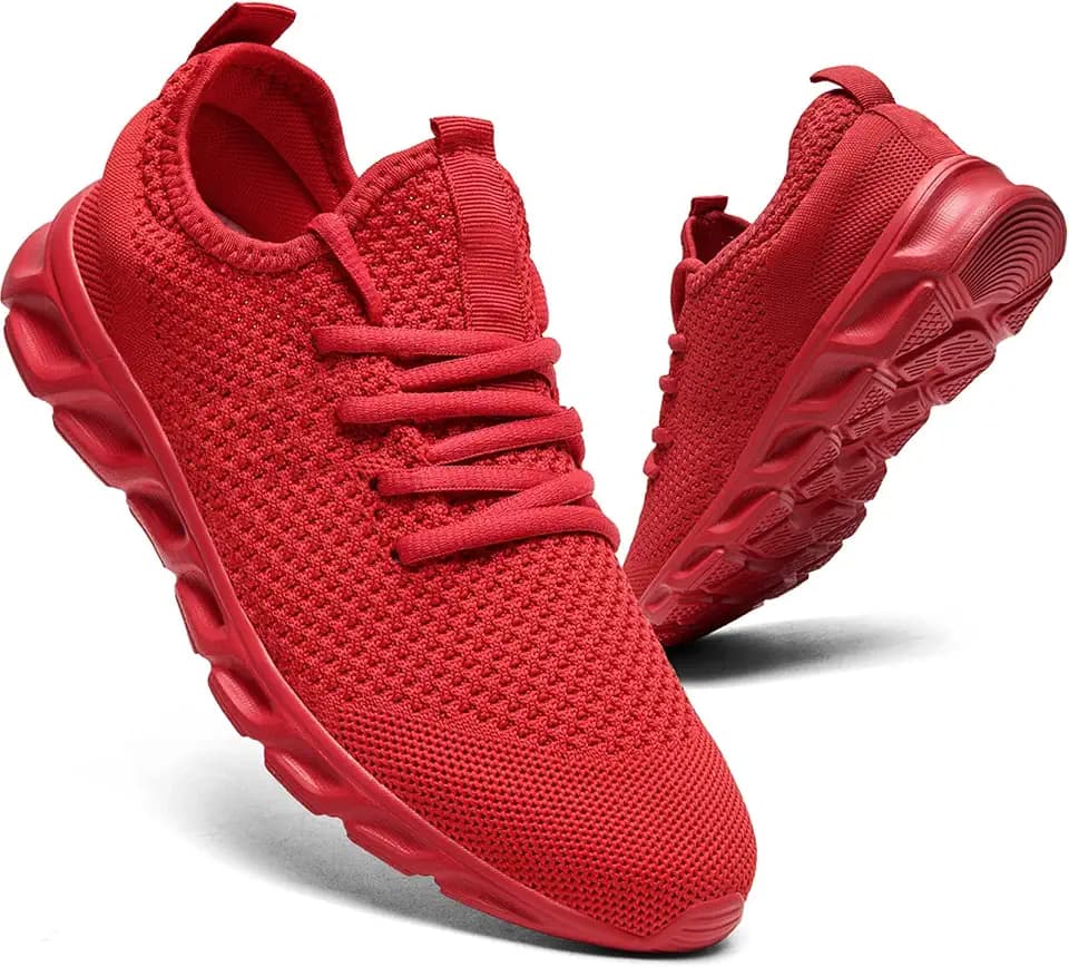 QIJGS Damen Turnschuhe Sportschuhe Laufschuhe Schuhe Freizeitschuhe Atmungsaktiv Sneaker