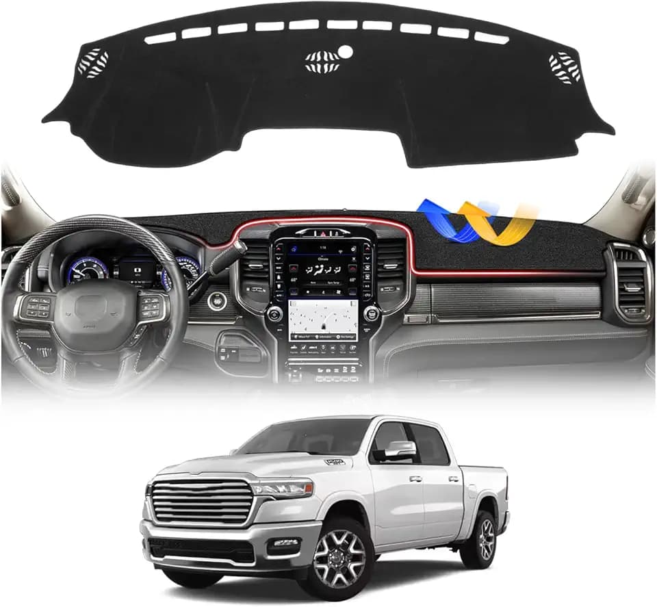 Cartist Dash Cover for 2019-2026 Dodge Ram 1500 2500 3500 Dashboard Cover