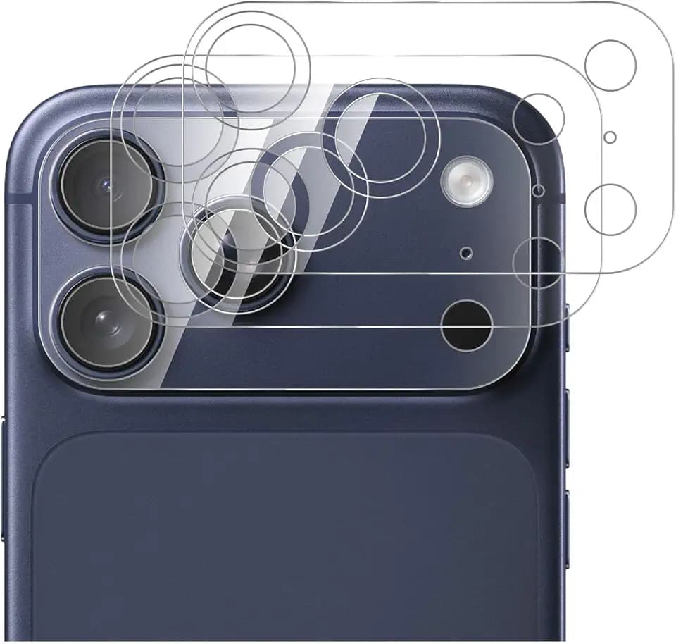 GIOPUEY [Ultra dünn 2 Stück Kameraschutz Kompatibel mit iPhone 17 Pro Max, HD Kamera Glas Schutzfolie [Kratzfest] Camera Protector