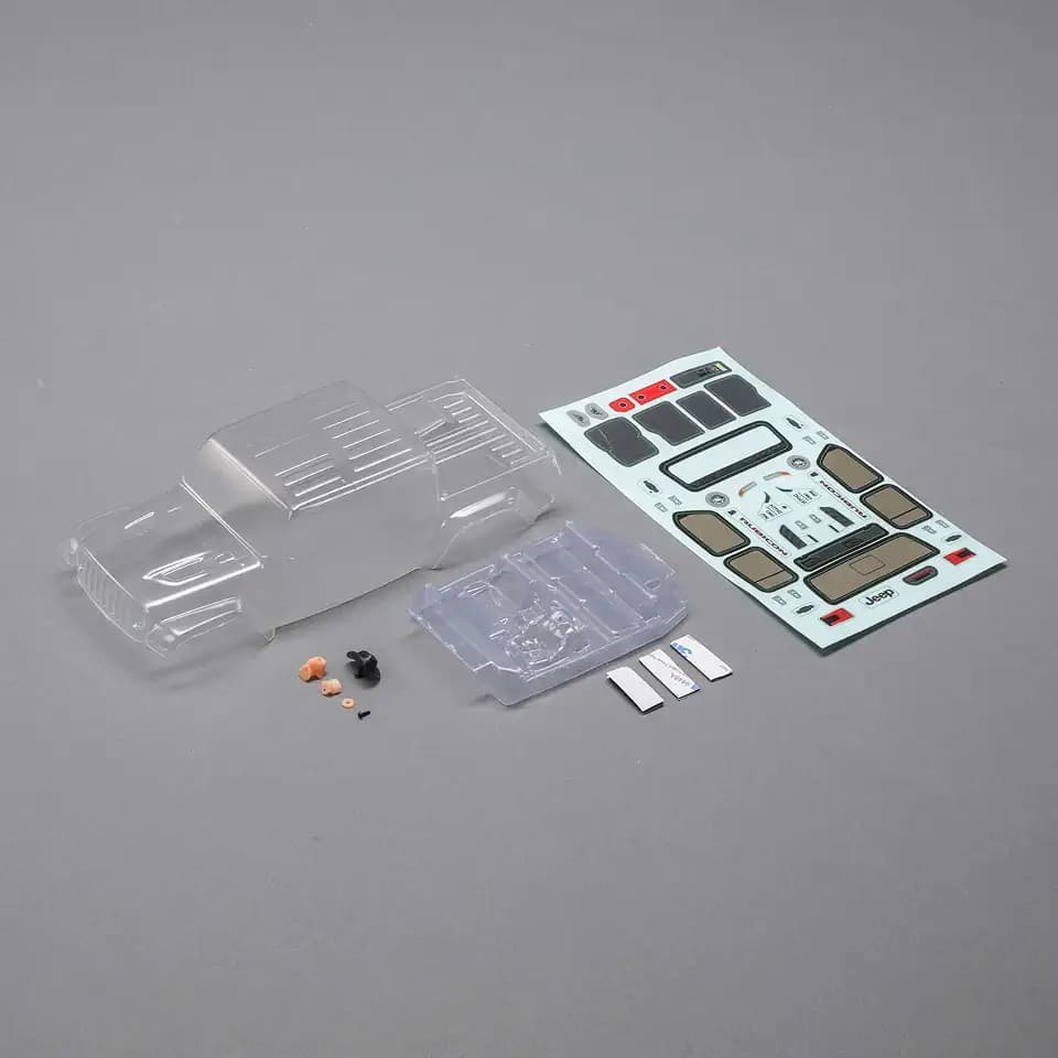Axial SCX24 Jeep JT Gladiator Body Set (Clear)