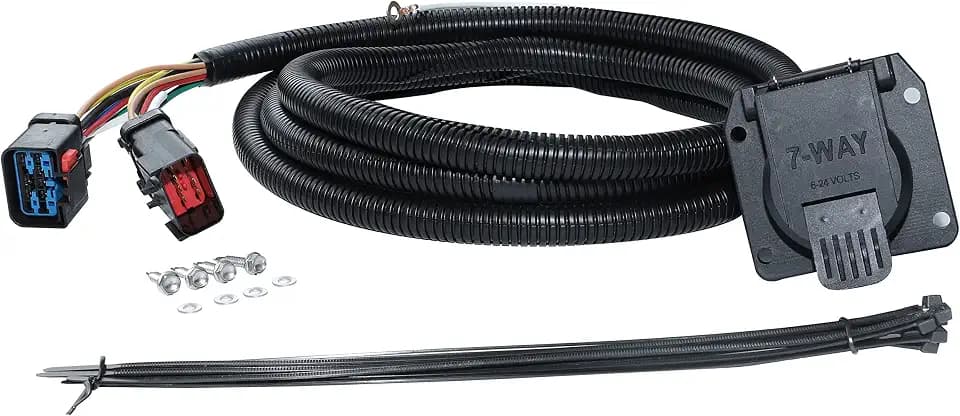 Oyviny 11-Foot 7 Way RV Trailer Wiring Extension Harness for 1995-2008 Dodge Ram 1500/1995-2009 Ram 2500,3500/1995-2010 Dodge Dakota, Adds 7-Way RV Blade to Pull 5th-Wheel or Gooseneck
