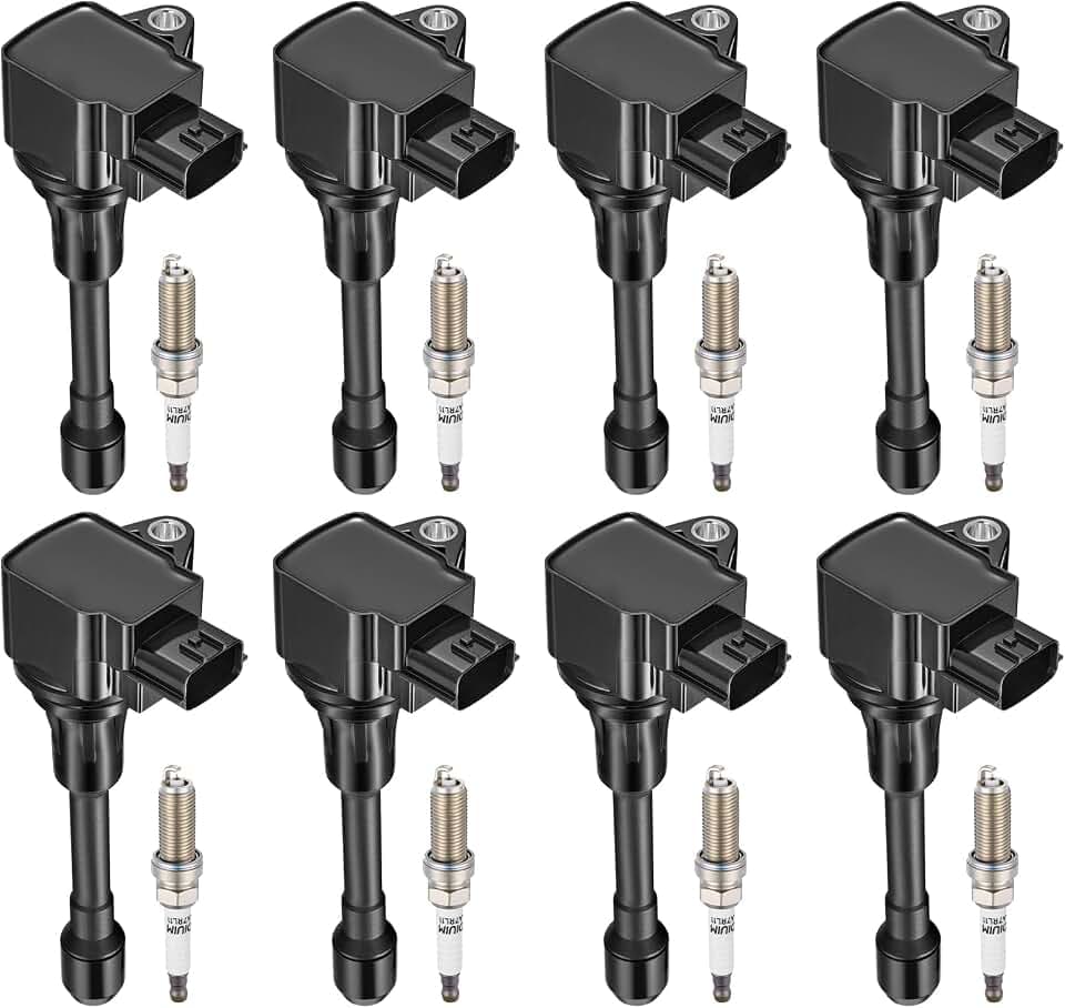 BDFHYK Ignition Coil UF677 and Spark Plug 93501 for Nissan Armada 2017-2020