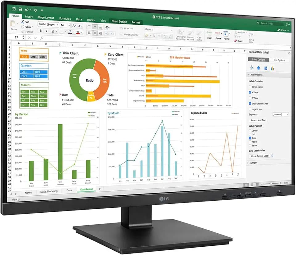 LG 68,6cm/27'' (1920x1080) 27BN65YP-B 16:9 5ms IPS HDMI DP USB DVI Pivot Lautsprecher Full HD schwarz