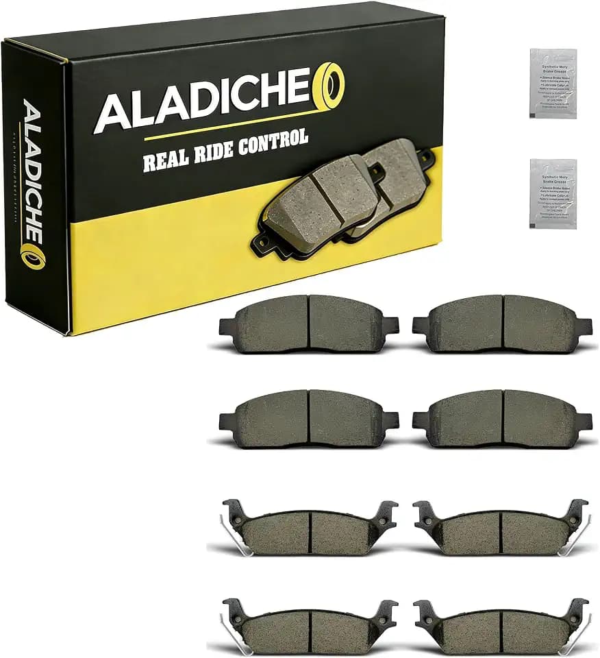 ALADICHE Brake Pads Fit for 2004-2008 Ford F-150, 2006-2008 Lincoln Mark LT