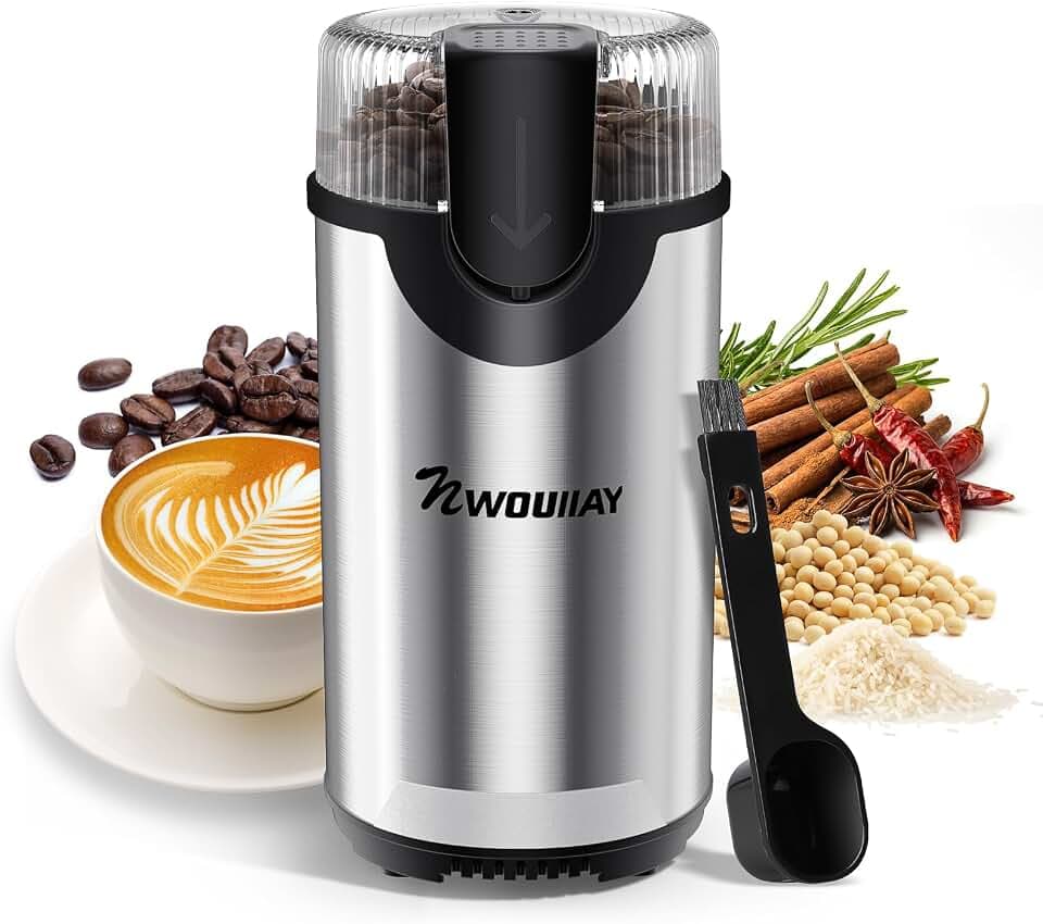Elektrische Kaffeemühle 300W 80g für Kaffeebohnen und Gewürze