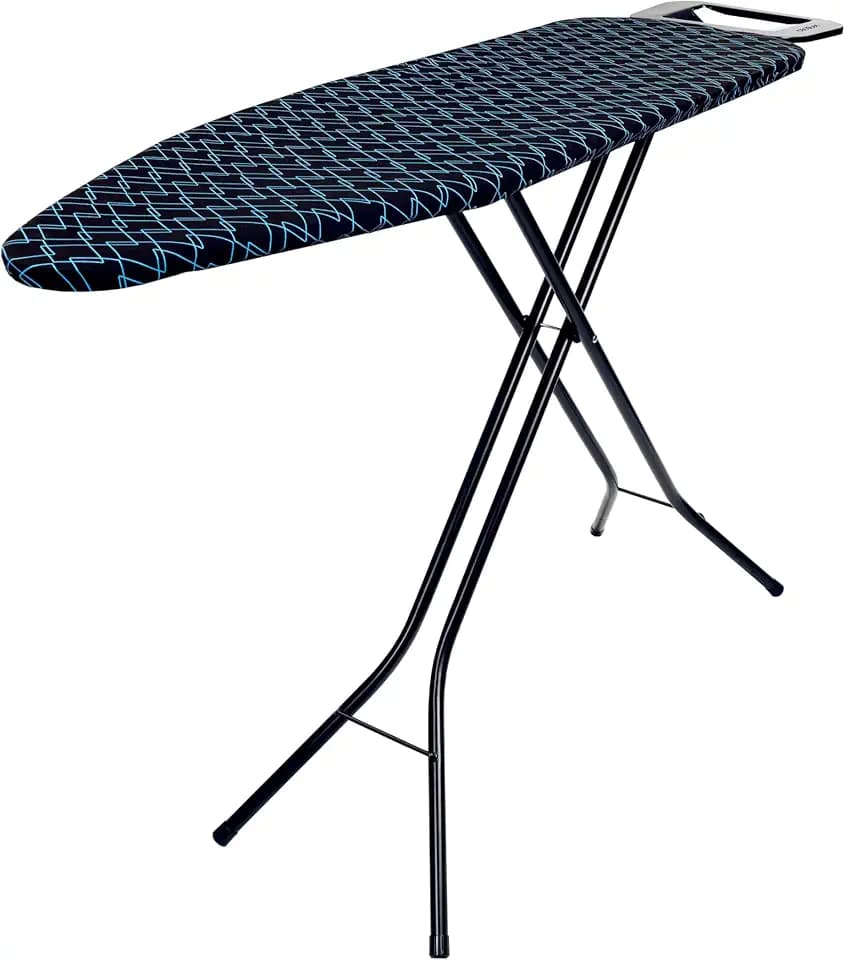 Cecotec Bügelbrett 110x33cm StrongBoard 100 Mumbai. Bezug aus 100% Baumwolle und hitzebeständig, Robuste Struktur bis 5Kg, Stabile Beine, Höhenverstellbar bis 89cm