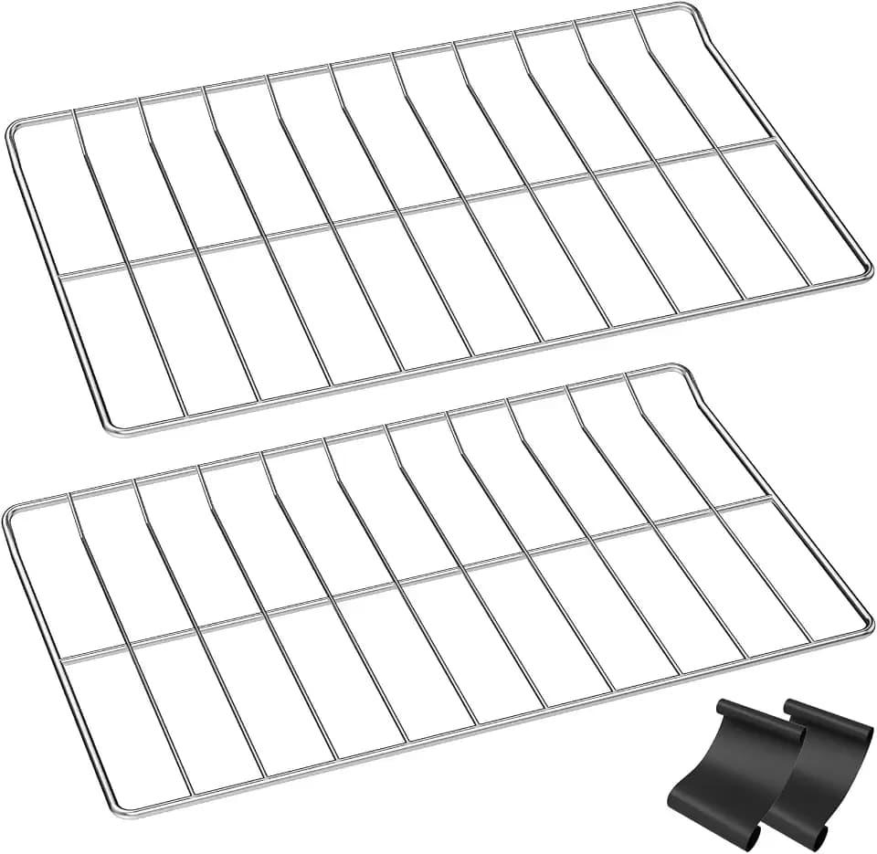 UPGRADE WPW10550642 Oven Rack Replacement For Whirlpool Oven Racks Stove Shelf W10550642 WFG320M0BS3 WFG505M0BS3 AGR3130BAW0 EAP11756198 Whirlpool Amana Range Rack 25"x15" 304 Stainless Steel Racks