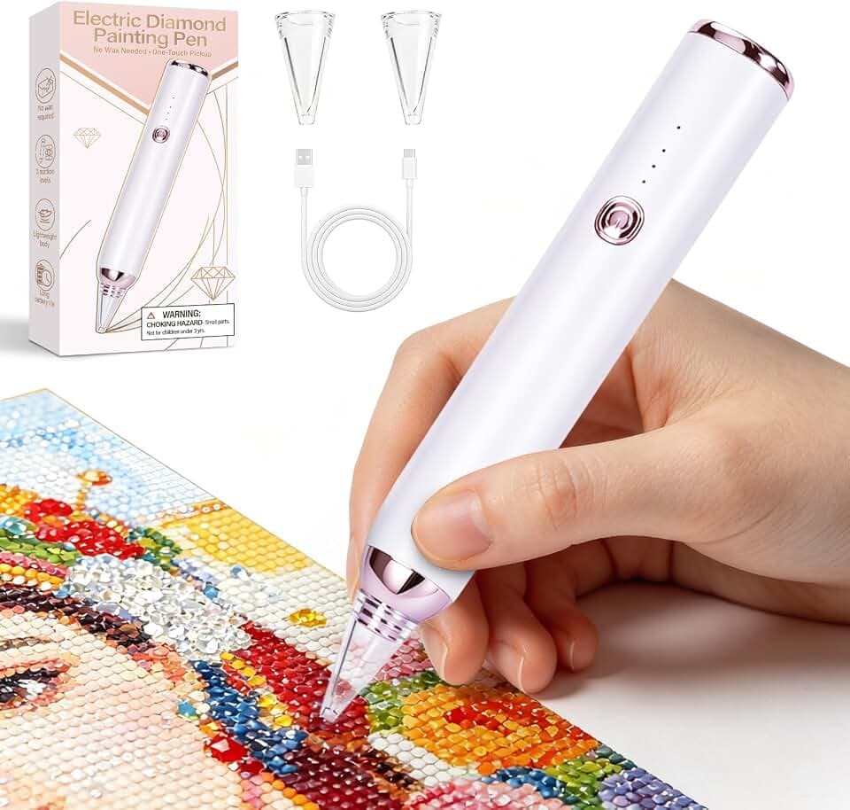 Yellcetoy Diamond Painting Stift Elektrisch, Kabelloser Diamant Paiting Pen