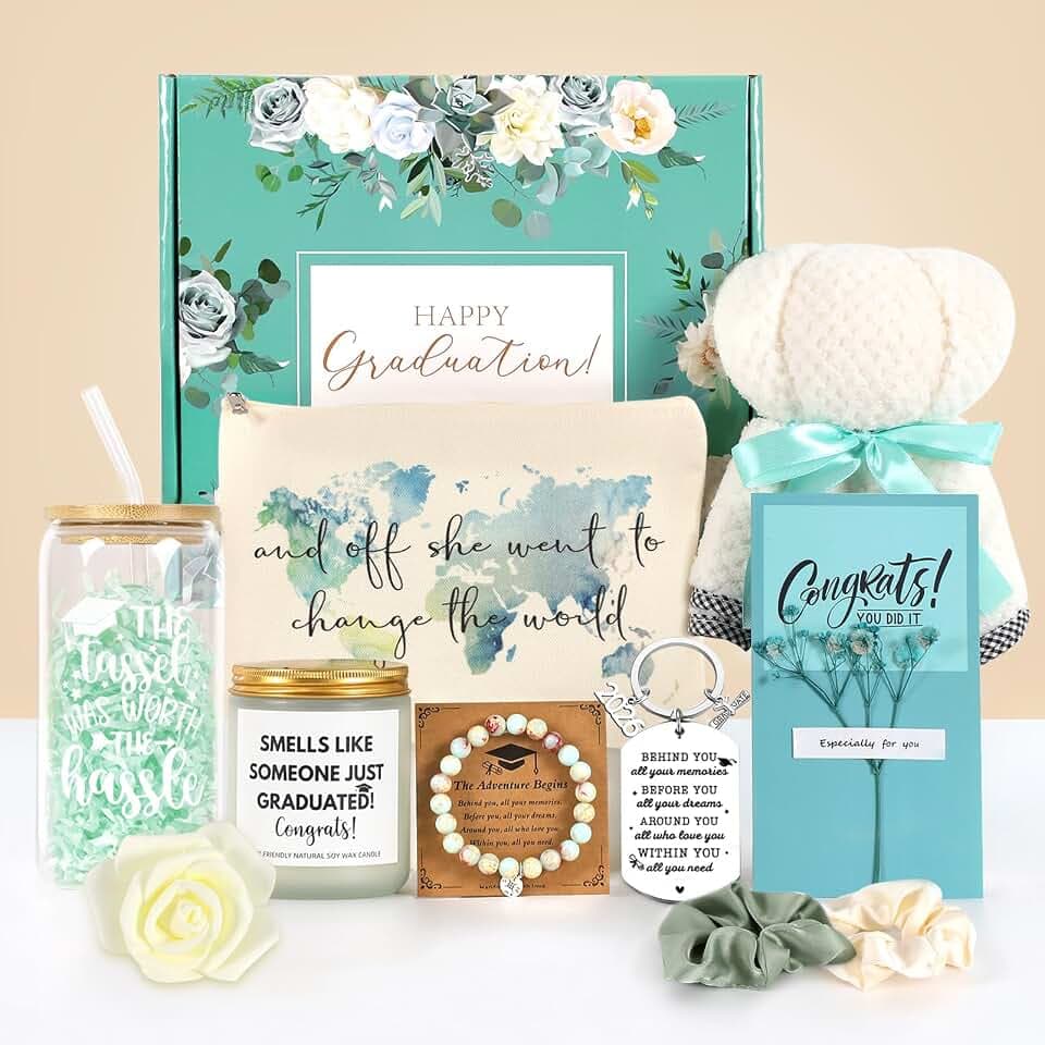 Joyseller 2026 Graduation Gifts Box for Her, 10-in-1 Practical Congrats Grad Gift Basket for College & High School Class of 2026, Graduation Gift Set for Daughter, Sister, Friend