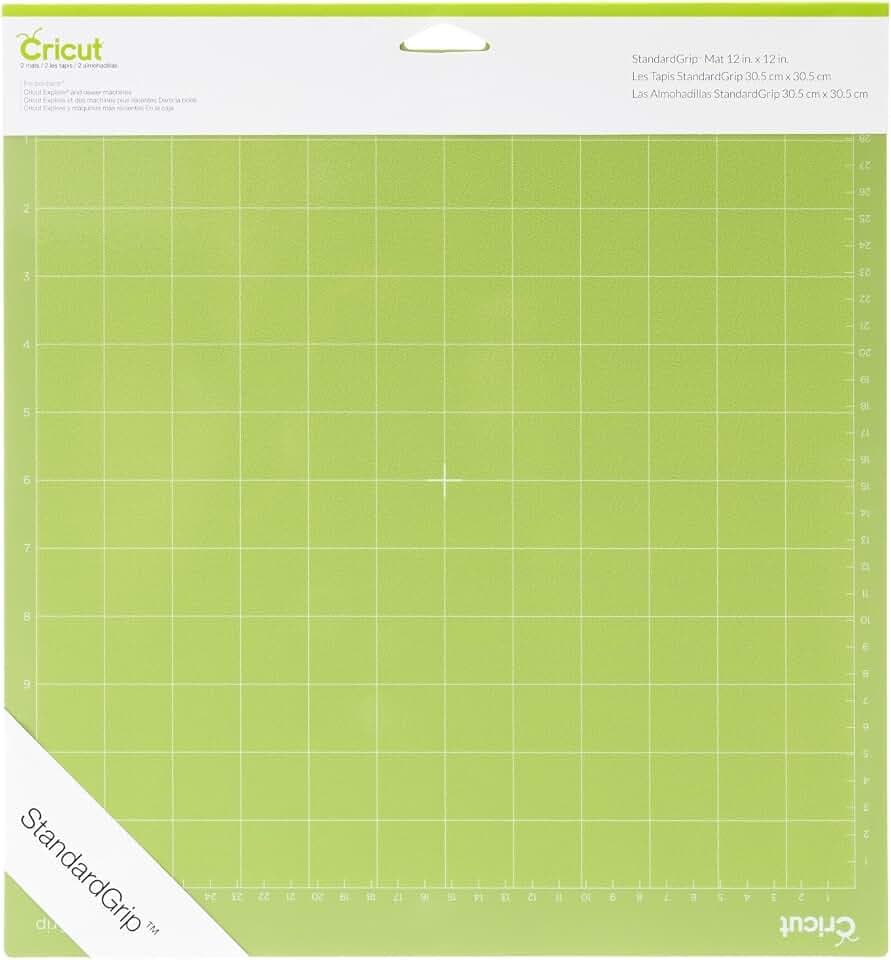 Cricut StandardGrip Machine Mats 12in x 12in (2 Count)