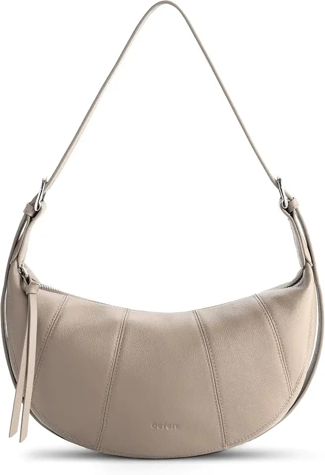 befen Genuine Leather Crossbody Sling Bags for Women with Rfid Blocking Trendy Crescent Purse Cross Body Shoulder Handbags