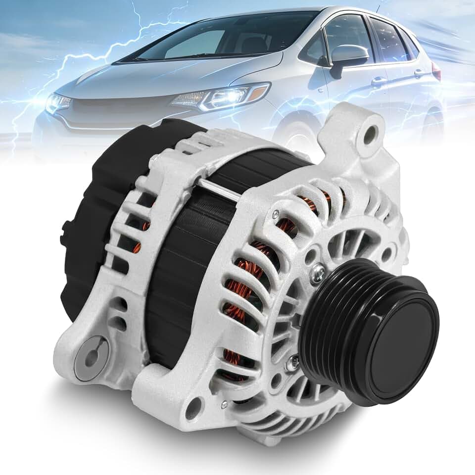 31100-5R7-A01 Alternator 12V 105A Fit For 2015 2016 Honda Fit L4 1.5L Automatic CVT Transmission CW 6-Groove Pulley OE 20082N 311005R7A01RM AHGA95