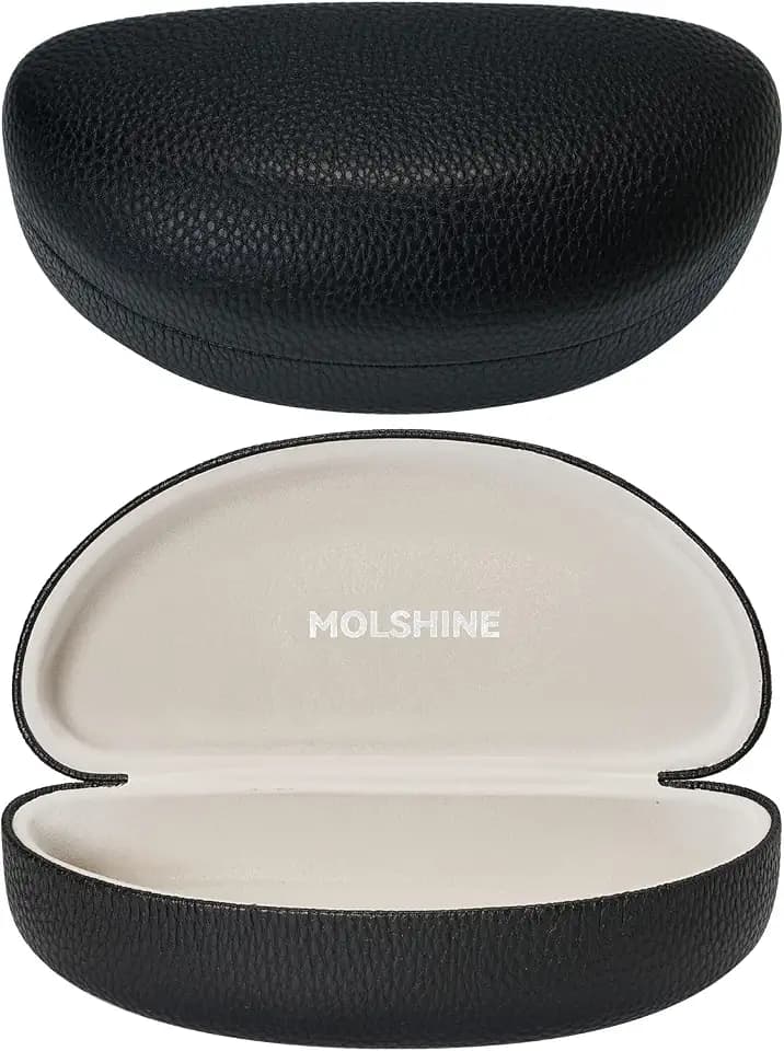 molshine Hartschalen-Sonnenbrillenetui, großes Brillenetui für Damen und Herren,übergroße Sonnenbrillen