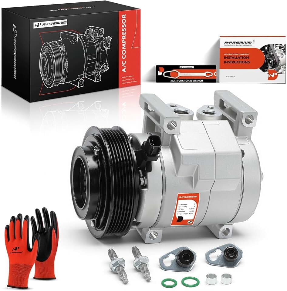 A-Premium Air Conditioner AC Compressor with Clutch