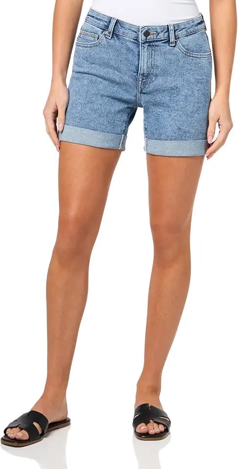 Nautica Women's Surf Cuffed Jean Denim Shorts