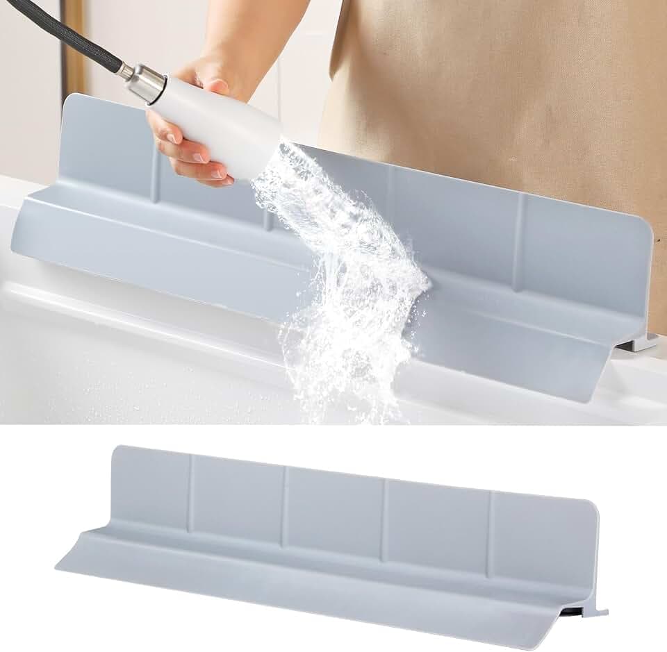 58 cm Silikon-Spritzschutzmatte für Küchenspüle, Grau