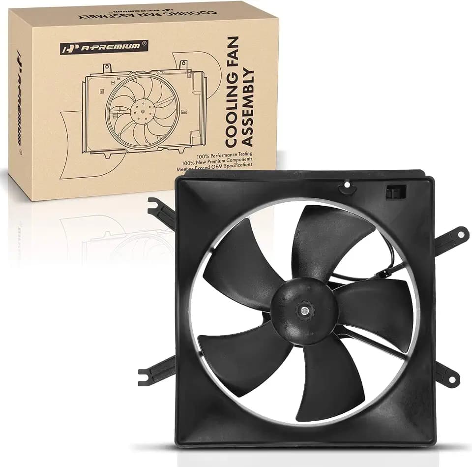 A-Premium Left Engine Radiator Cooling Fan Assembly
