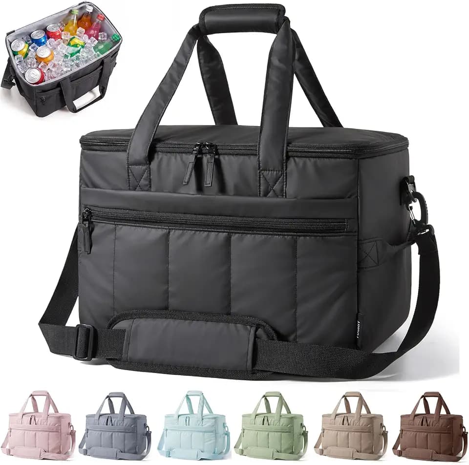 TOURIT Puffer Insulated Cooler Bag 48 Cans/32L, Waterproof Beach Cooler