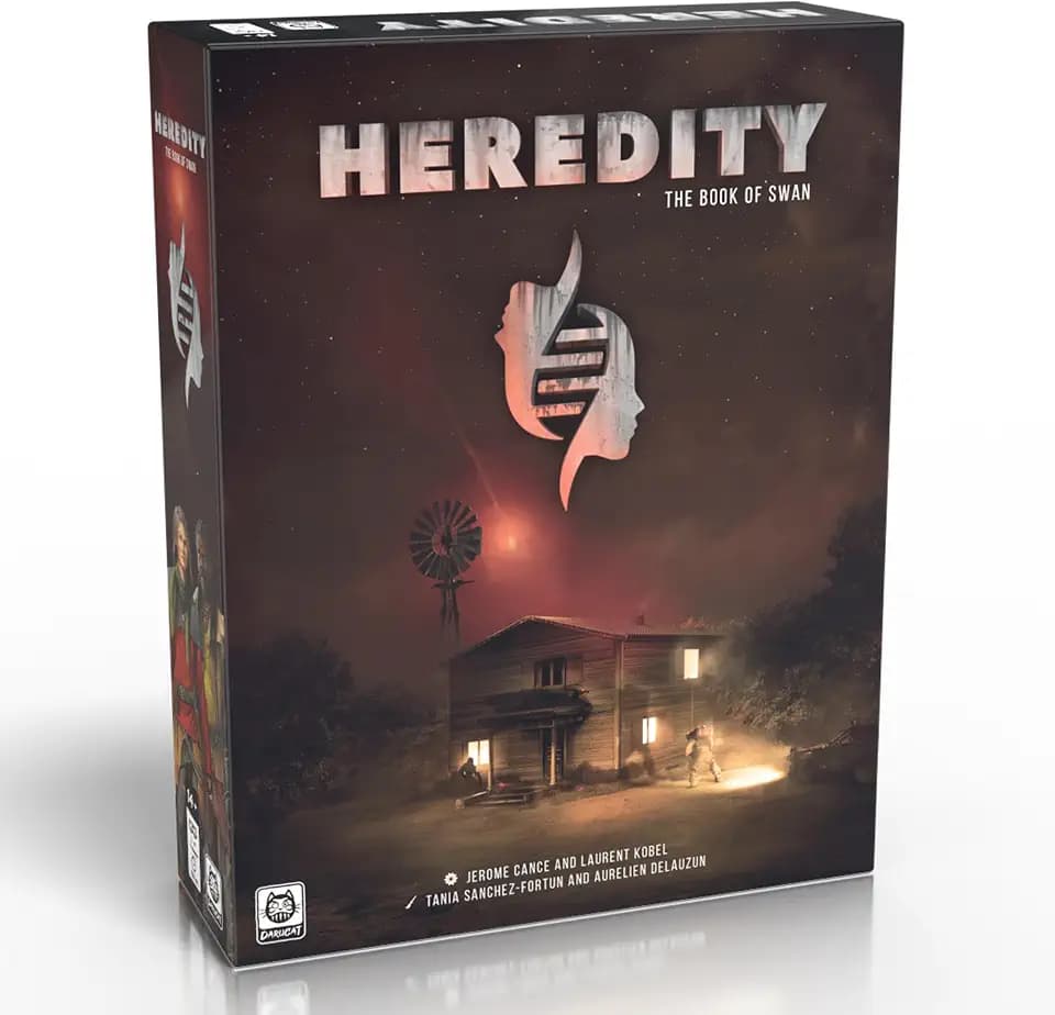 Heredity – Gesellschaftsspiel für Erzählung und Kooperation – Abenteuerspiel – 14 Jahre und älter – Ihre Entscheidungen zählen – eine Kampagne mit 5 Kapiteln – für bis zu 4 Spieler – Solo-Modus