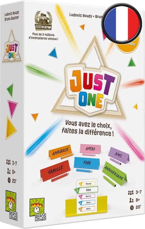 Nur One – Jeux de Cartes Pour Toute la famille. Erwachsene et Enfants – 3 à 7 Joueurs – 30 à 45 Minuten de jeu – partir de 8 ans – Version Française
