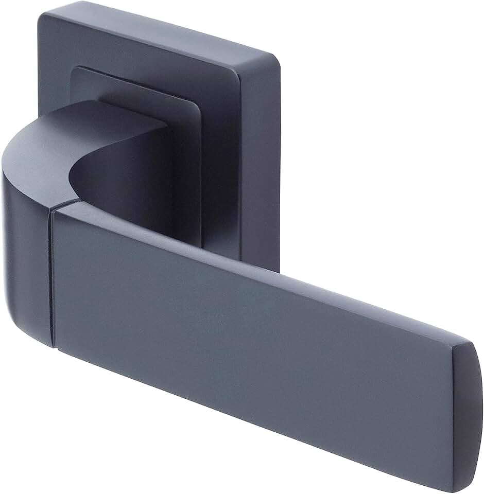Yale Bologna Serie 35-ZR-8x8-A003-KT-56-11 Zimmertürgriff - schwarz matt beschichtet - inkl. Teile