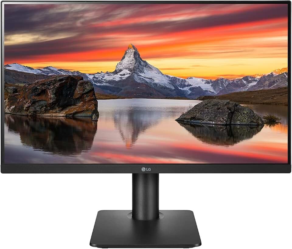 LG Electronics 24MP450P-B Desktop-PC-Monitor 24 Zoll (61 cm), IPS-Panel, FHD-Auflösung (1920 x 1080), 5 ms GtG 75 Hz, NTSC 72%, AMD, FreeSync, neigbar, Eye-Care-Funktionen