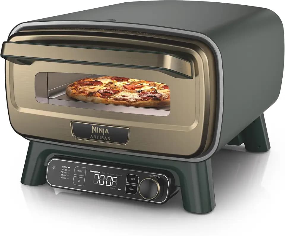 Ninja Artisan™ 5-in-1 Portable Pizza Oven in Green & Gold, MO201GN2