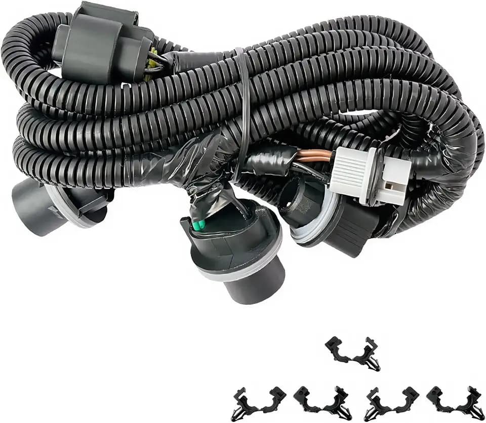 Passenger Side Tail Lamp Wiring Harness Compatible with 2014-2015 GMC Sierra 1500 Base/SLE/SLT 2015 2500 HD Base/SLE/SLT 22869171