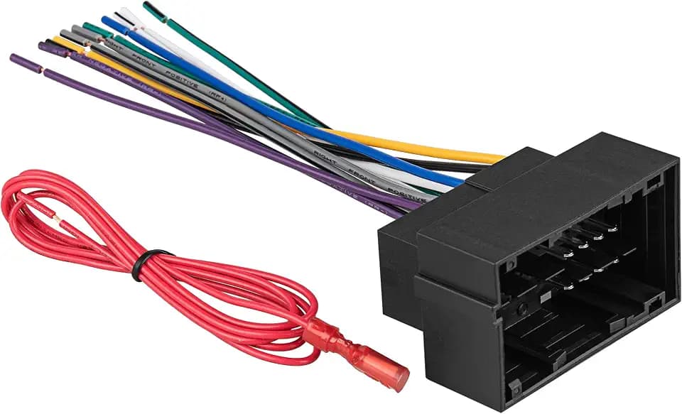 RED WOLF Car Radio Wiring Harness Fit for 2013-Up Jeep Dodge Ram Chrysler Vehicles Install Aftermarket Stereo NAV Receiver Wire Cable Connector Plug