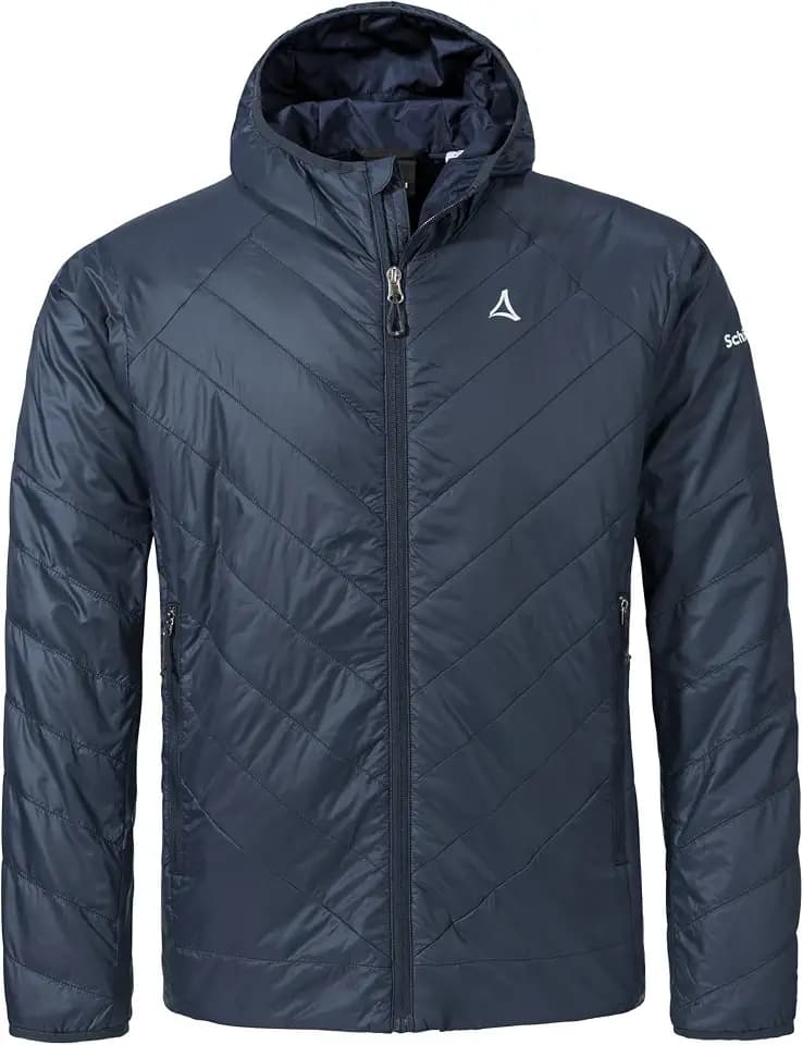 Schöffel Herren Ins Jacket Style Cascata MNS, leichte Steppjacke, Outdoorjacke mit nachhaltiger PrimaLoft Black Eco Wattierung, wasserabweisende Windjacke