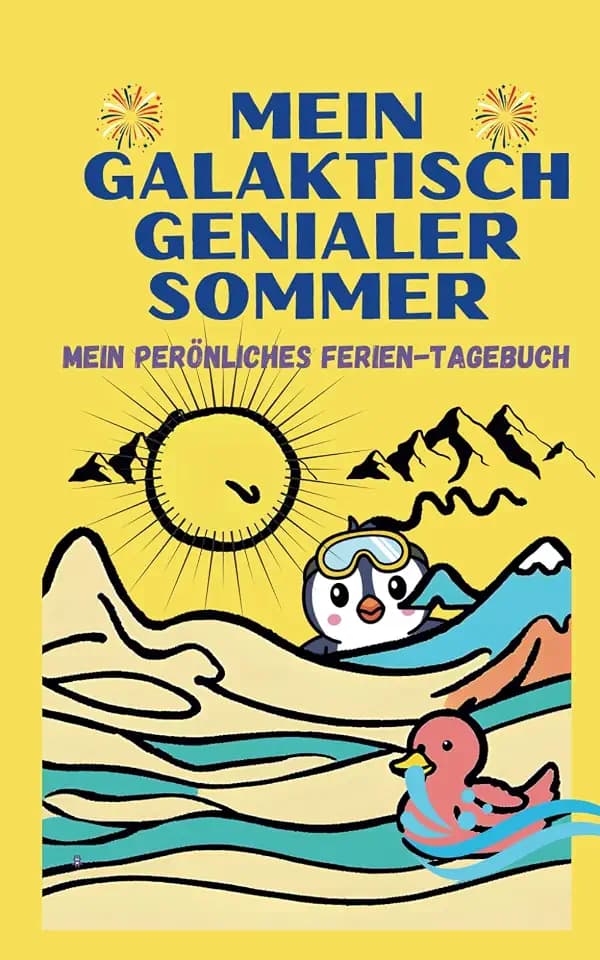 Mein Galaktisch Genialer Sommer - Urlaubsbeschäftigung für Kinder: Ferienbuch für Kinder ab 8 und älter - ★ komplett in Farbe ★
