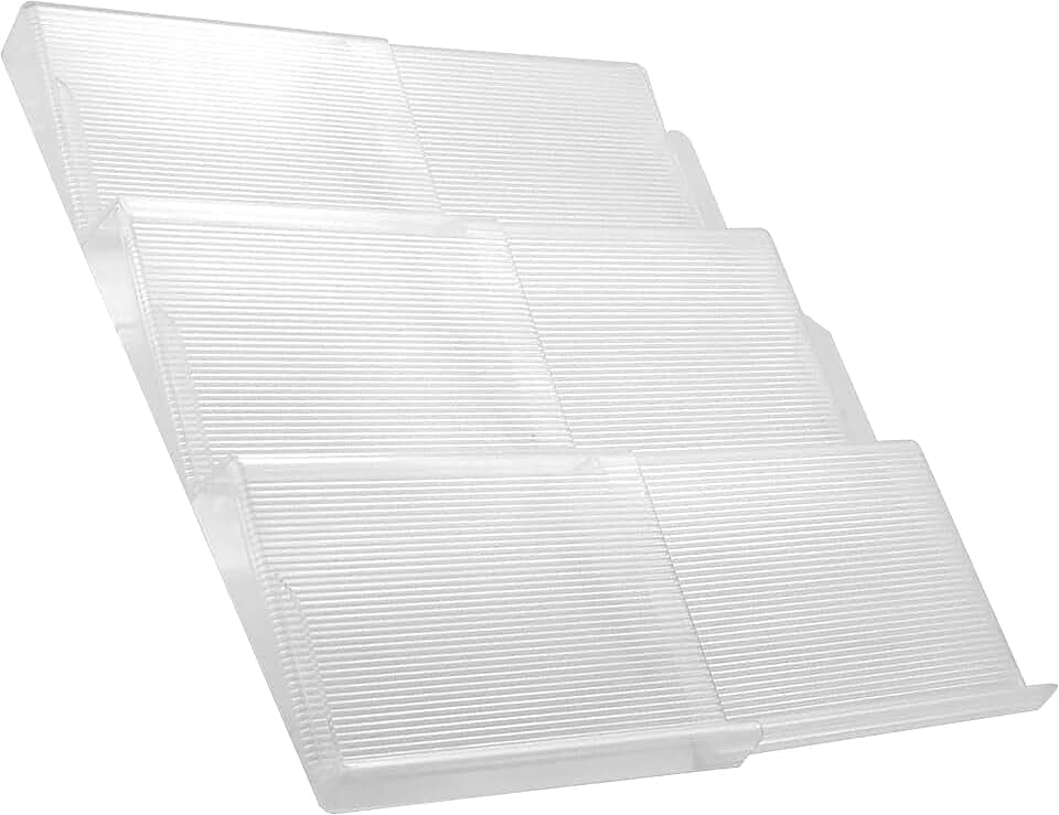 BaHoki Essentials 3 Tier Spice Rack- Kitchen Drawer Organizer - Clear Plastic Storage Rack for Kitchen Pantry - Perfect for Salt, Pepper, Spices and Seasonings
