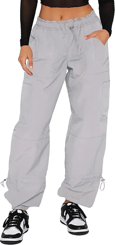 DISCIPBUSH Cargo Pants Women Baggy Parachute Pants Women