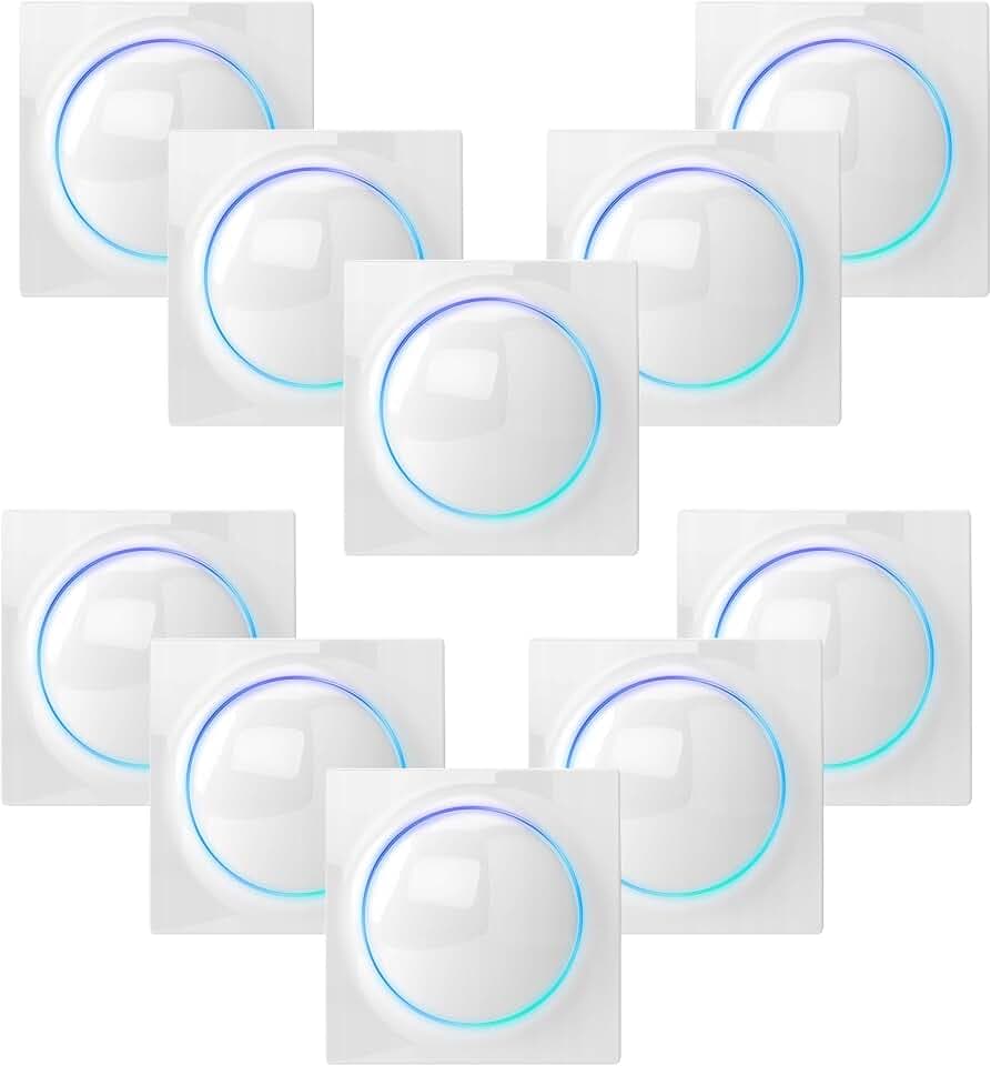 FIBARO Walli Roller Shutter / Z-Wave Plus Unterputz Rolladenschalter, Weiß , FGWREU-111 10 stuck
