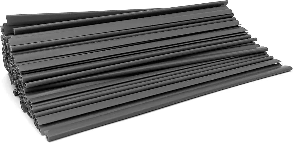 Alevar Dorsini Klemmschienen, Format A4, Durchmesser 6 mm, Kapazität 35 Blatt, Farbe Schwarz, 100 Stück