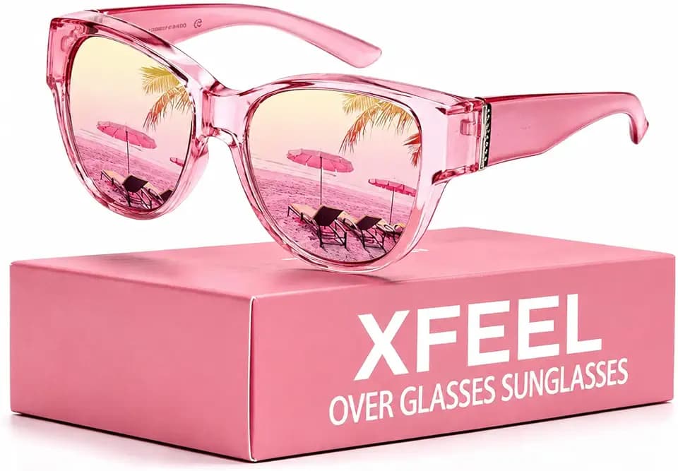 Xfeel Polarized Over Glasses Sunglasses for Women Fitover UV400 Shades