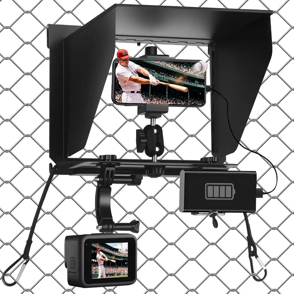 Cell Phone Fence Mount with Shade, Game Changer Mounting kit for iPhones