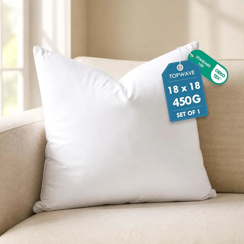 TOPWAVE 18 x 18 Decorative Throw Pillow Insert
