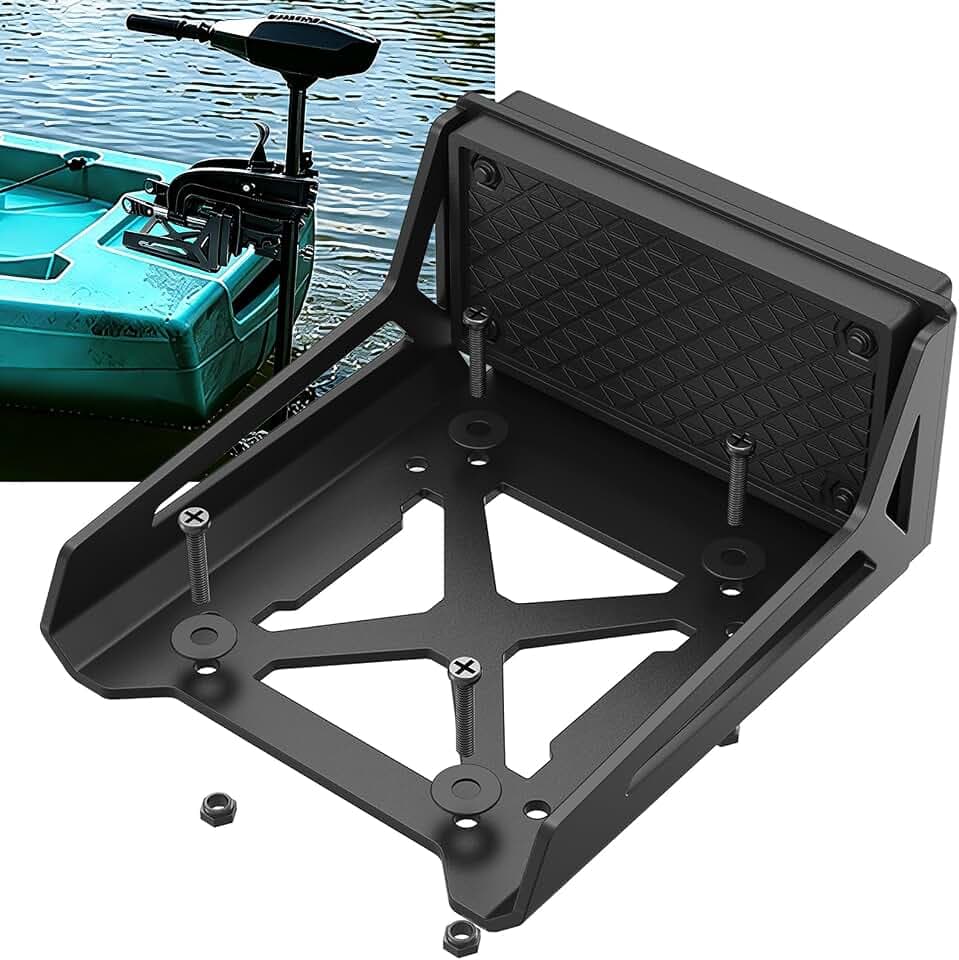 Universal Trolling Motor Mount Bracket, Heavy Duty trolling Motor Bow Mount