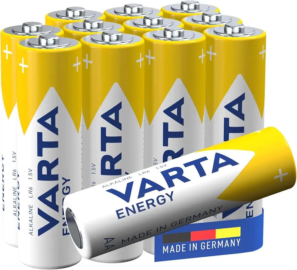 VARTA Batterien AA, 12 Stück Cube, Energy, Alkaline Mignon-Batterie, 1,5 V