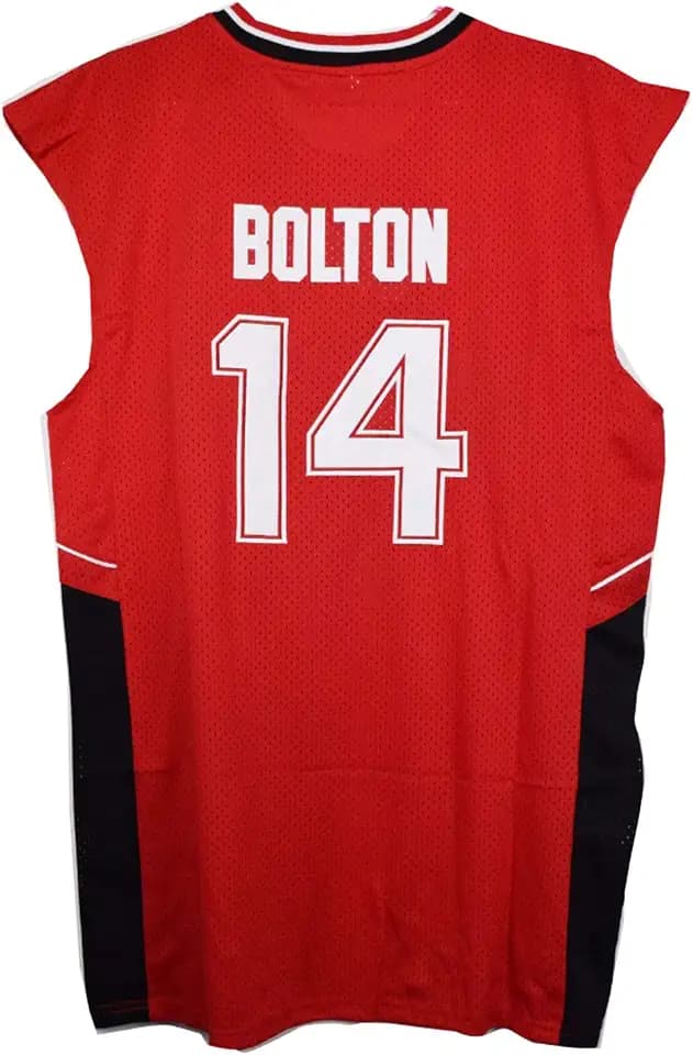 #14 Bolton Wildcats Red Color Basketball Jersey S-XXL 90S Hip Hop Clothing for Party, Stitched Letters and Numbers