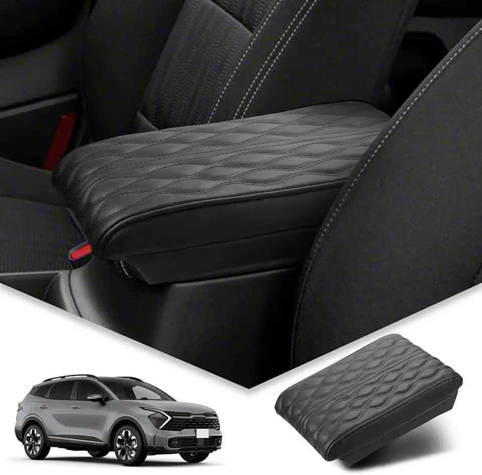 BIBIBO Upgraded for 2025 2026 2027 Kia Sportage Console Armrest Cover